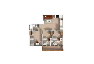 3 Bedroom | 1 Bath B Shared-Premium floor plan
